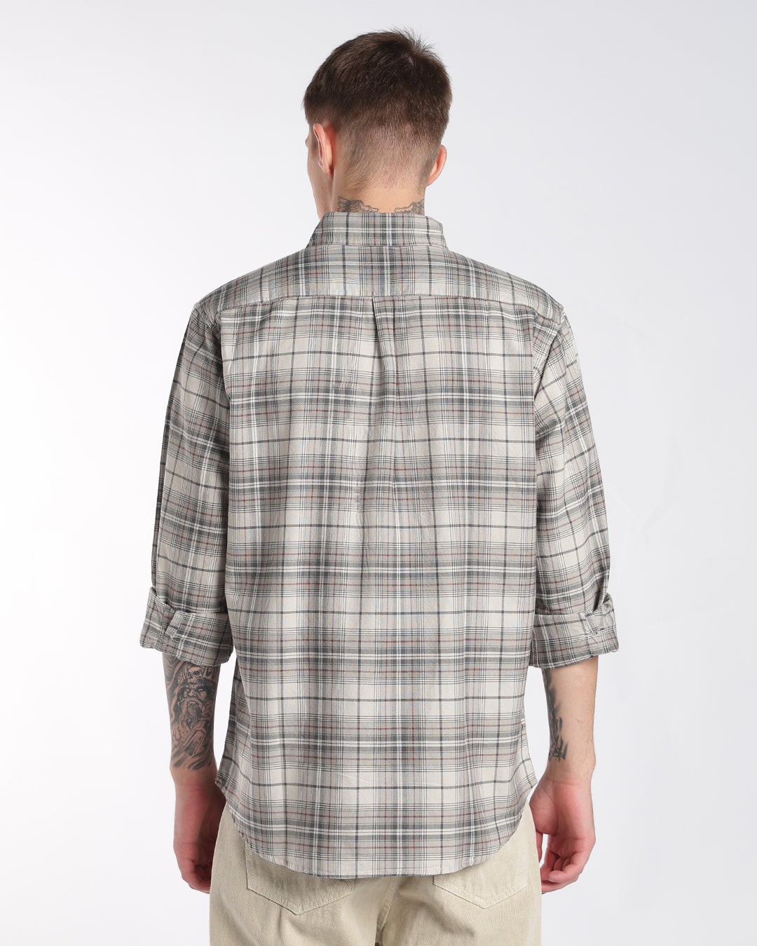 Classic Grey Heritage Check Regular Fit Shirt