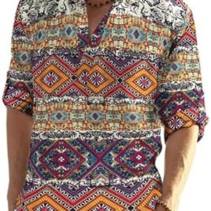 Men Printed Casual Multicolor Shirt