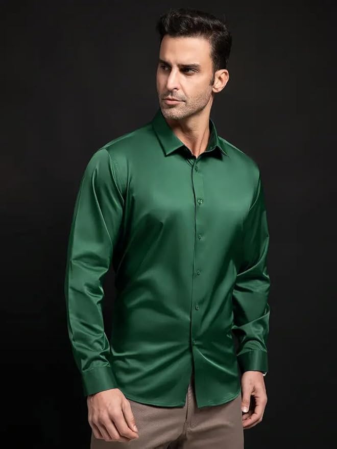 Men's Casual Olive Geen Shirt