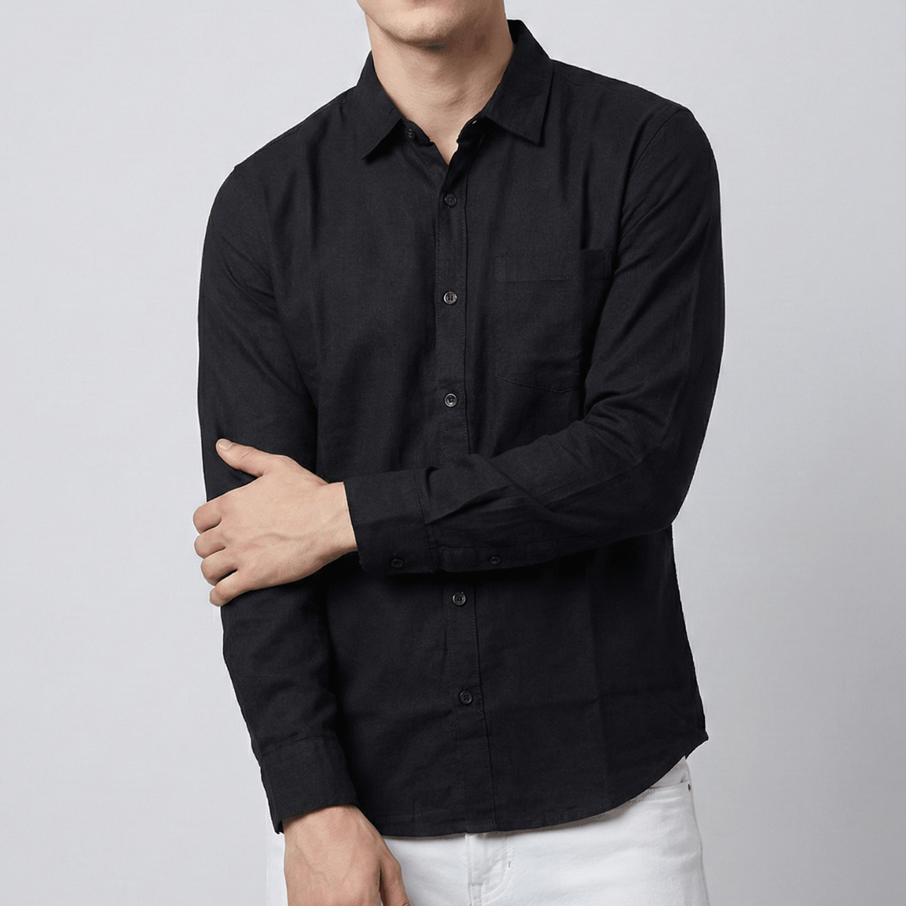 Black-linen-shirts