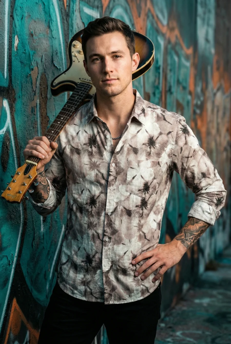 Dusty Mauve Floral Print